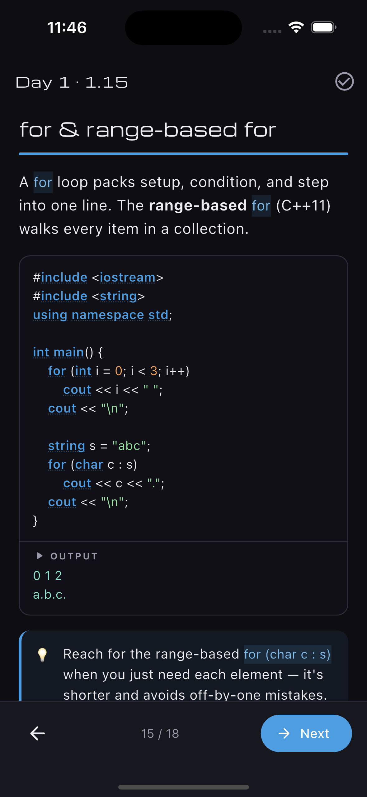 C++ in 5 Days — a lesson with code